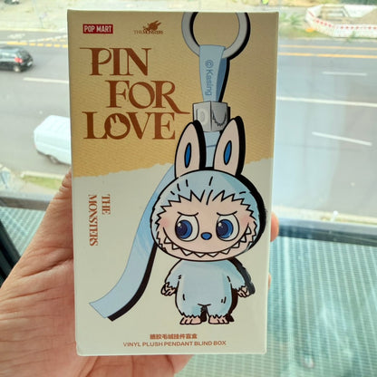 POP MART THE MONSTERS Pin for Love vinyl plush pendant front view