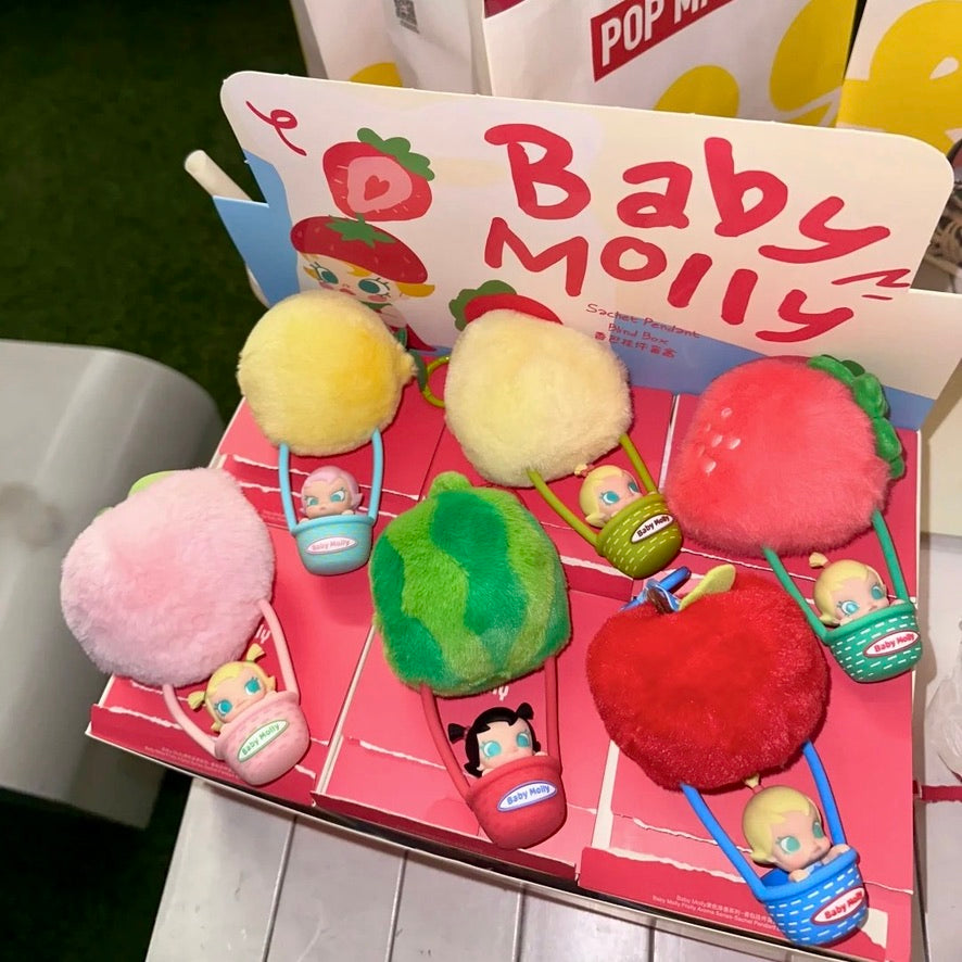 POP MART Baby Molly Fruity Aroma Series Sachet Pendants All 6 Characters Group Photo