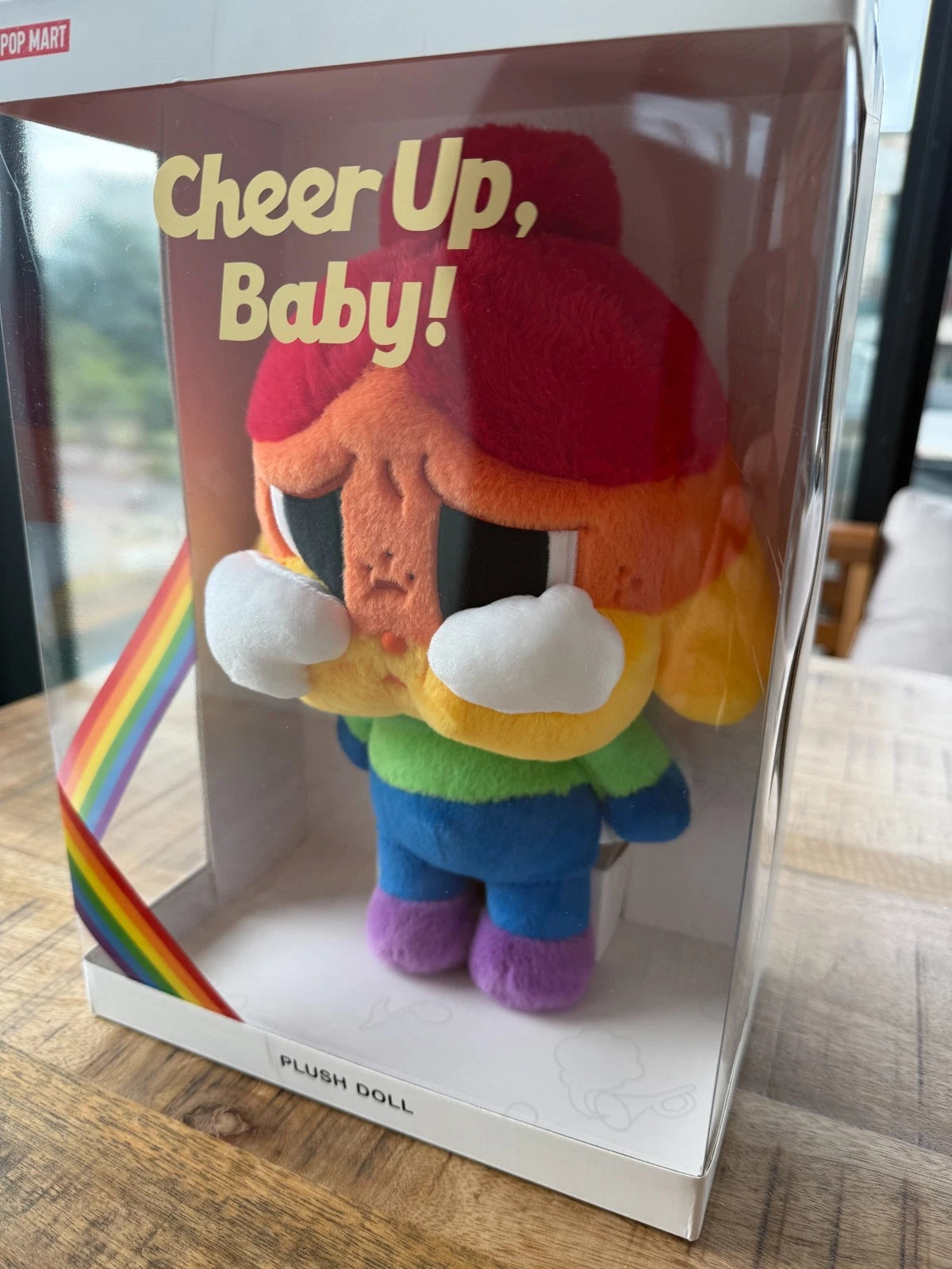CRYBABY Cheer Up, Baby large plush doll by POP MART, front view