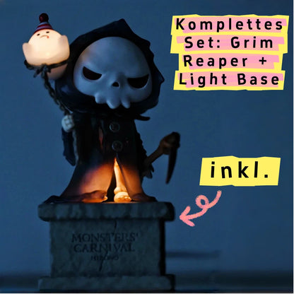 Hirono Monsters’ Carnival Grim Reaper figure with light base