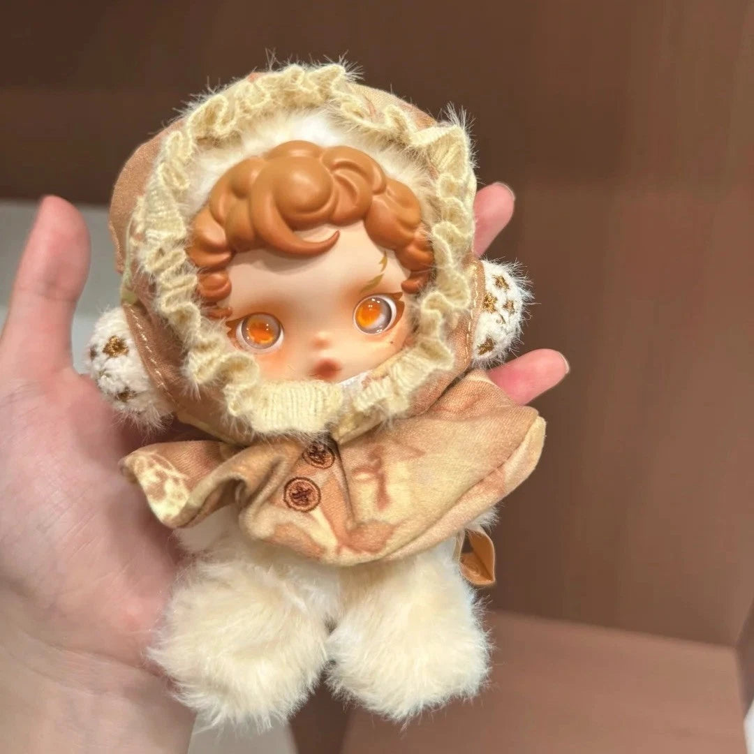 Original POP MART Skullpanda L’impressionnisme amber front view plush doll, confirmed figure with original packaging