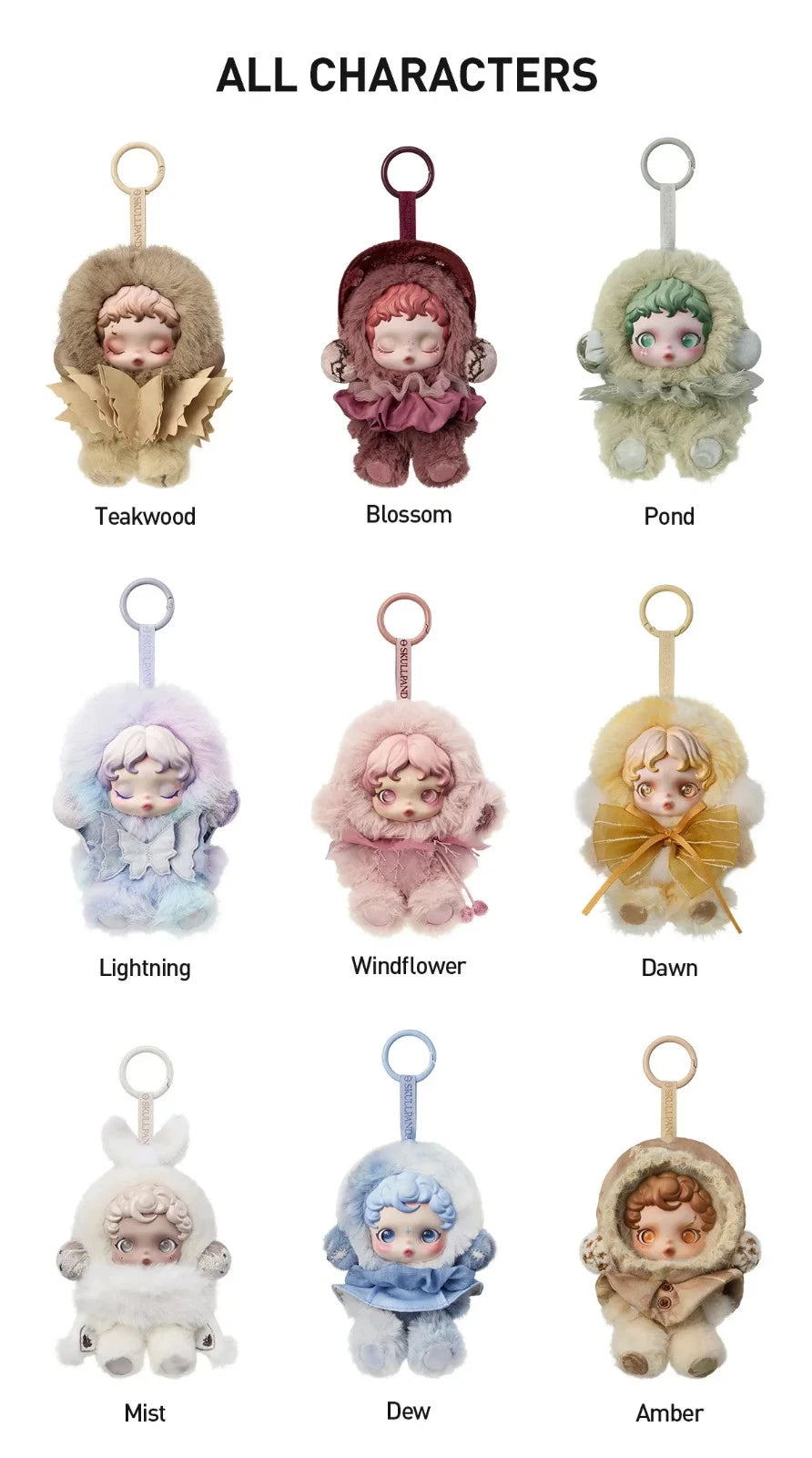 POP MART Skullpanda L’impressionnisme  series plush doll all characters