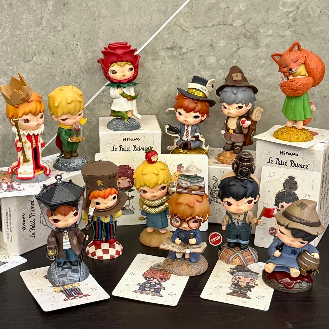 POP MART Hirono x Le Petit Prince figures display example