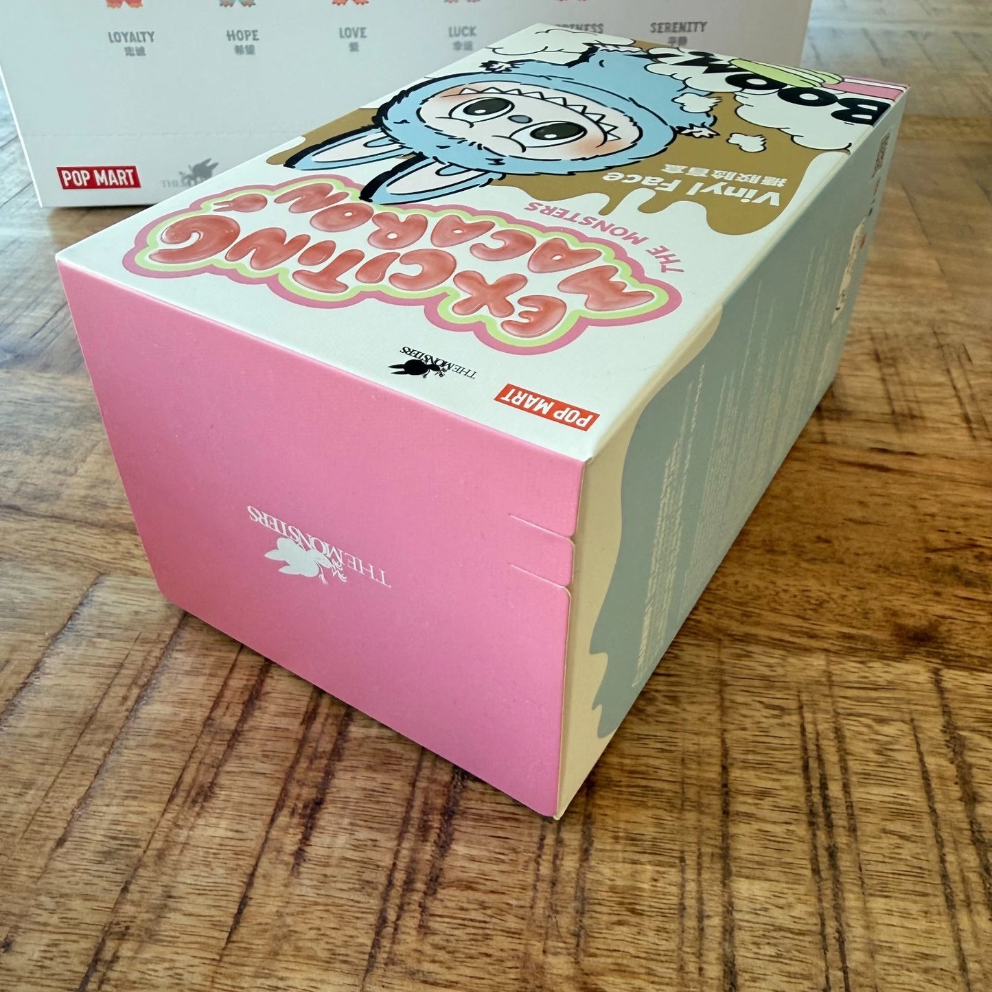 Original POP MART THE MONSTERS Exciting Macaron blind box sealed random figure, factory sealed lay down