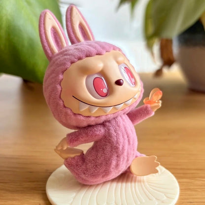 POP MART THE MONSTERS Lazy Yoga Confident figure - velvety flocked texture