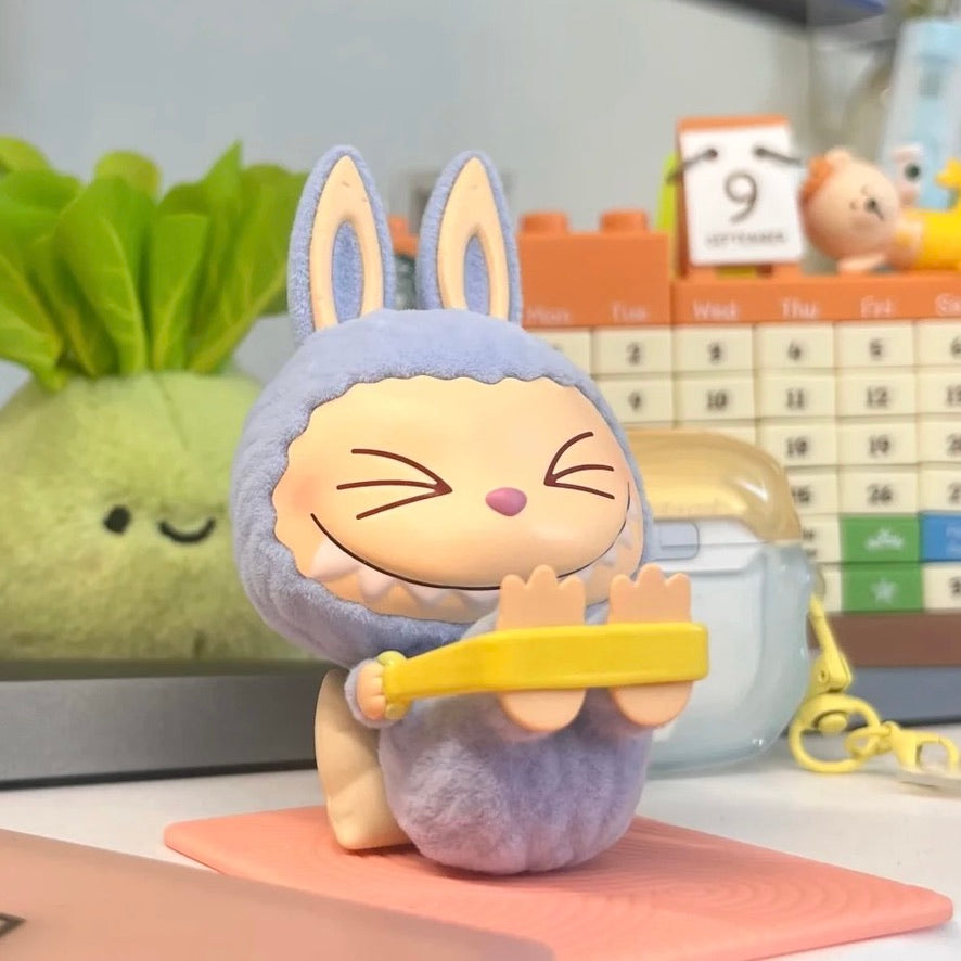 POP MART THE MONSTERS Lazy Yoga Stretch Out figure - flocked surface