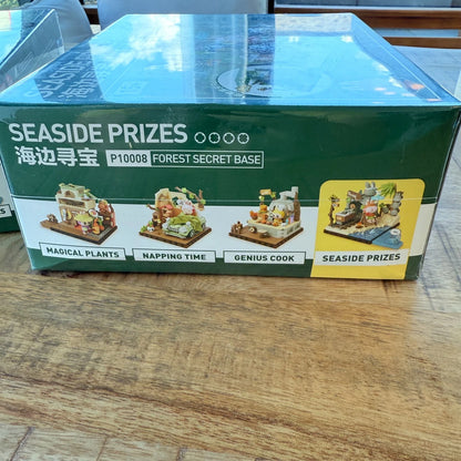 Side of Seaside Prizes OVP box showing technical materials and series Wave II details