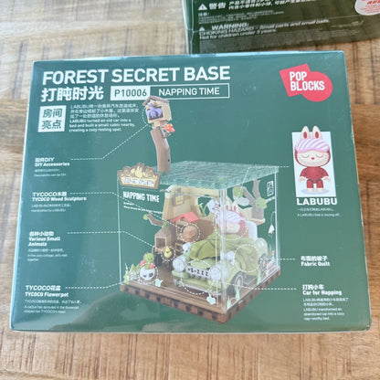 Back of THE MONSTERS Napping Time P10006 box showing product specifications and original factory seal