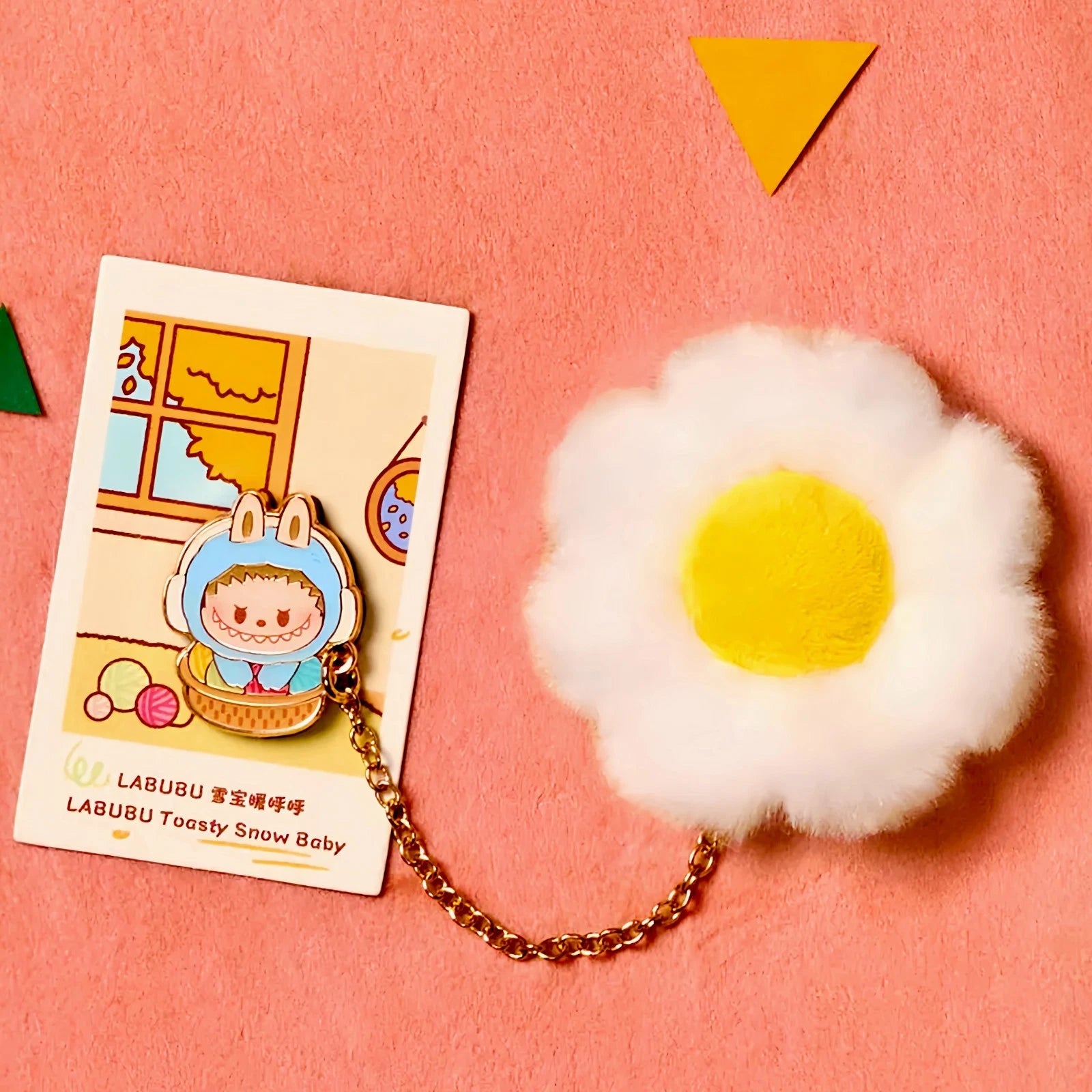 POP BEAN LABUBU Toasty Snow Baby fridge magnet